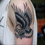 photo Golden Eagle tattoo 12.07.2019 №044 - example of drawing tattoo eagle - tattoovalue.net
