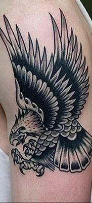 photo Golden Eagle tattoo 12.07.2019 №044 – example of drawing tattoo eagle – tattoovalue.net