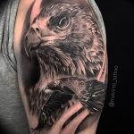 photo Golden Eagle tattoo 12.07.2019 №045 - example of drawing tattoo eagle - tattoovalue.net