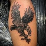 photo Golden Eagle tattoo 12.07.2019 №049 - example of drawing tattoo eagle - tattoovalue.net