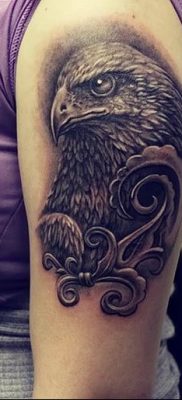 photo Golden Eagle tattoo 12.07.2019 №053 – example of drawing tattoo eagle – tattoovalue.net