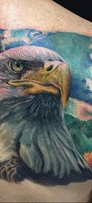 photo Golden Eagle tattoo 12.07.2019 №054 – example of drawing tattoo eagle – tattoovalue.net