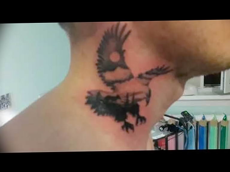 photo Golden Eagle tattoo 12.07.2019 №064 - example of drawing tattoo eagle - tattoovalue.net