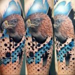 photo Golden Eagle tattoo 12.07.2019 №066 - example of drawing tattoo eagle - tattoovalue.net