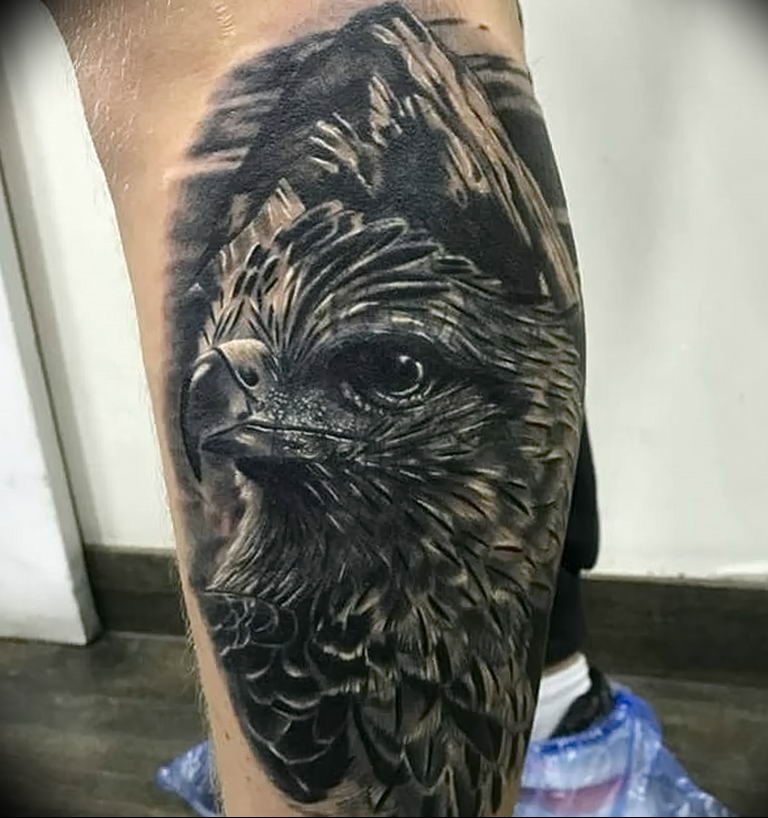 photo Golden Eagle tattoo 12.07.2019 №069 - example of drawing tattoo eagle - tattoovalue.net