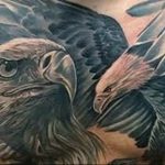 photo Golden Eagle tattoo 12.07.2019 №072 - example of drawing tattoo eagle - tattoovalue.net