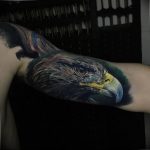 photo Golden Eagle tattoo 12.07.2019 №090 - example of drawing tattoo eagle - tattoovalue.net