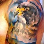 photo Golden Eagle tattoo 12.07.2019 №094 - example of drawing tattoo eagle - tattoovalue.net
