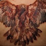 photo Golden Eagle tattoo 12.07.2019 №097 - example of drawing tattoo eagle - tattoovalue.net