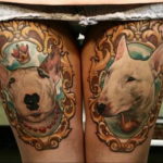 Photo bull terrier tattoo 11.08.2019 №003 - bull terrier tattoo example - tattoovalue.net