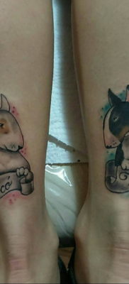 Photo bull terrier tattoo 11.08.2019 №008 – bull terrier tattoo example – tattoovalue.net