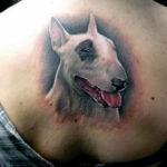 Photo bull terrier tattoo 11.08.2019 №010 - bull terrier tattoo example - tattoovalue.net