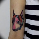 Photo bull terrier tattoo 11.08.2019 №021 - bull terrier tattoo example - tattoovalue.net