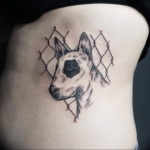 Photo bull terrier tattoo 11.08.2019 №038 - bull terrier tattoo example - tattoovalue.net