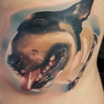 Photo bull terrier tattoo 11.08.2019 №049 - bull terrier tattoo example - tattoovalue.net