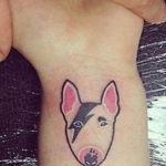 Photo bull terrier tattoo 11.08.2019 №117 - bull terrier tattoo example - tattoovalue.net