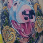 Photo bull terrier tattoo example 11.08.2019 №010 - tattoo bull terrier example - tattoovalue.net