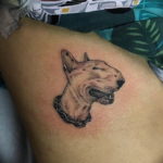 Photo bull terrier tattoo example 11.08.2019 №013 - tattoo bull terrier example - tattoovalue.net