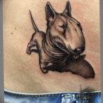Photo bull terrier tattoo example 11.08.2019 №029 - tattoo bull terrier example - tattoovalue.net