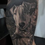 Photo bull terrier tattoo example 11.08.2019 №041 - tattoo bull terrier example - tattoovalue.net