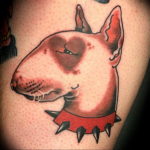 Photo calf bull terrier tattoo 11.08.2019 №006 - calf bull terrier tattoo example - tattoovalue.net