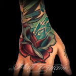 crystal and rose tattoo 30.09.2019 №010 -crystal tattoo- tattoovalue.net