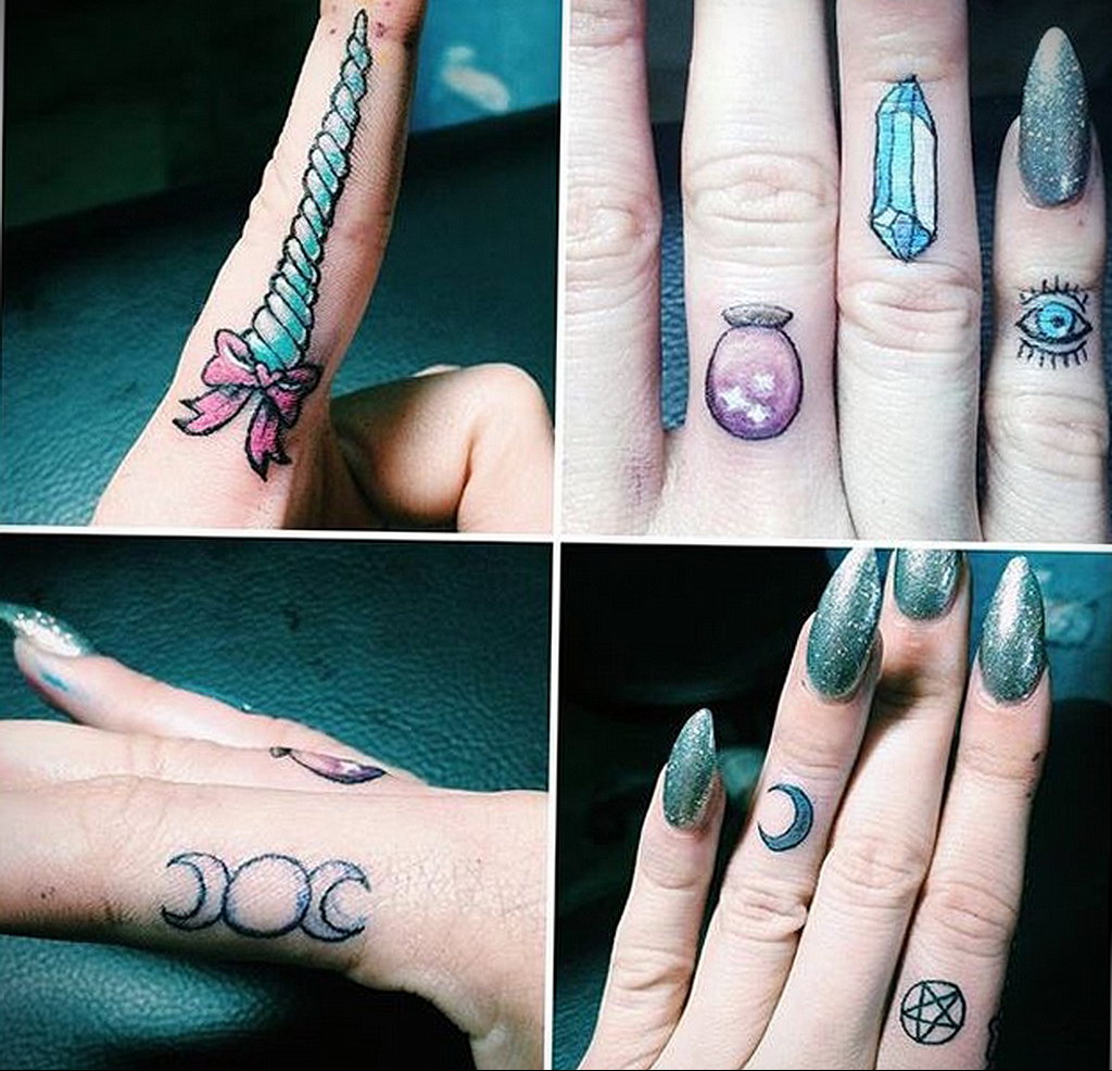 crystal finger tattoo 30.09.2019 №001 -crystal tattoo- tattoovalue.net