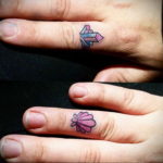 crystal finger tattoo 30.09.2019 №005 -crystal tattoo- tattoovalue.net