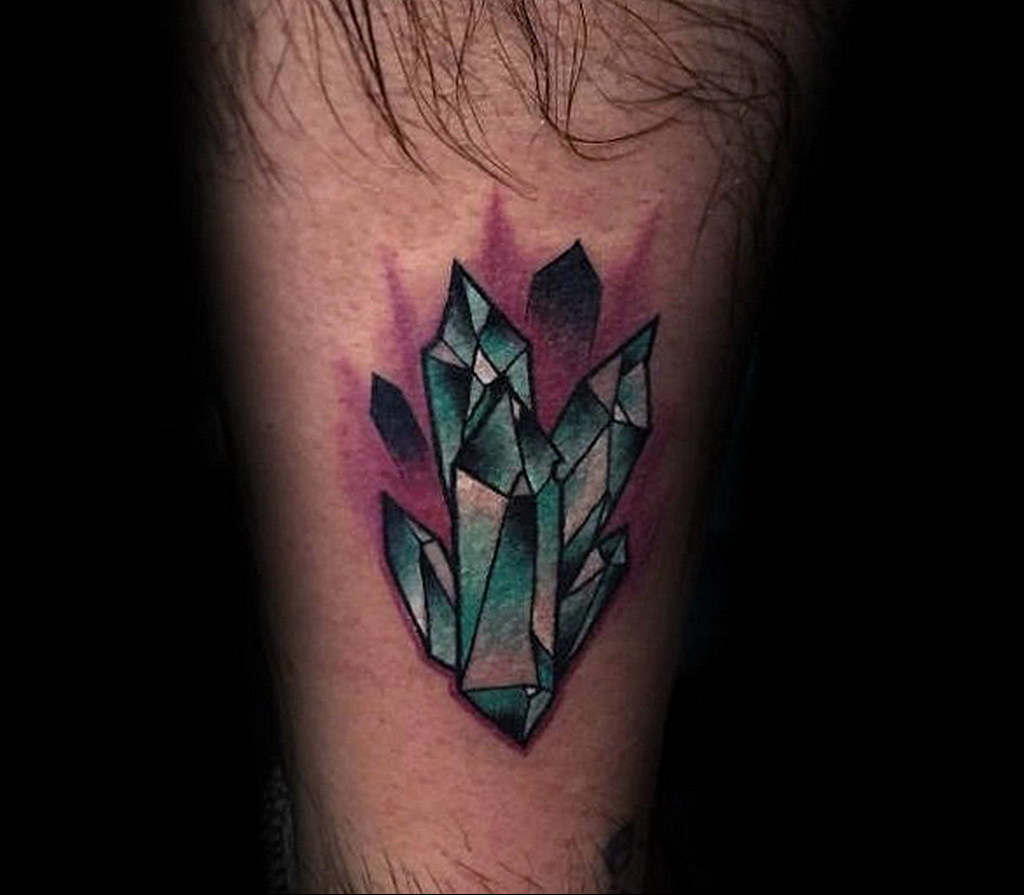 crystal leg tattoo 30.09.2019 №007 -crystal tattoo- tattoovalue.net