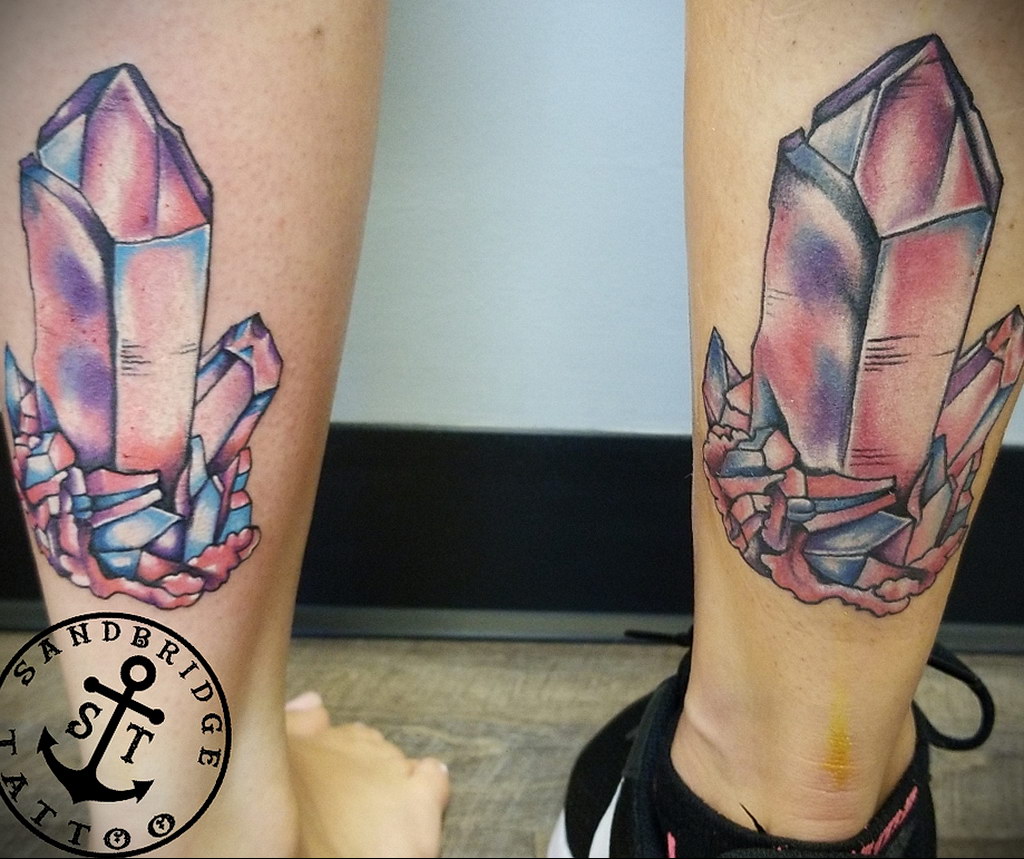 crystal leg tattoo 30.09.2019 №017 -crystal tattoo- tattoovalue.net