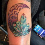 crystal tattoo on the arm 30.09.2019 №037 -crystal tattoo- tattoovalue.net