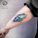 crystal tattoo on the arm 30.09.2019 №002 -crystal tattoo- tattoovalue.net