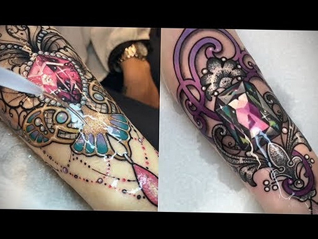 crystal tattoo on the arm 30.09.2019 №025 -crystal tattoo- tattoovalue.net