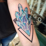 crystal tattoo on the arm 30.09.2019 №041 -crystal tattoo- tattoovalue.net