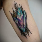 crystal tattoo on the arm 30.09.2019 №047 -crystal tattoo- tattoovalue.net