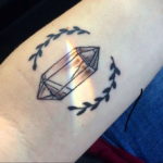 crystal tattoo on the arm 30.09.2019 №048 -crystal tattoo- tattoovalue.net