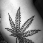 hemp leaf tattoo 30.09.2019 №011 -hemp (MARIJUANA) tattoo- tattoovalue.net