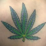 hemp leaf tattoo 30.09.2019 №015 -hemp (MARIJUANA) tattoo- tattoovalue.net