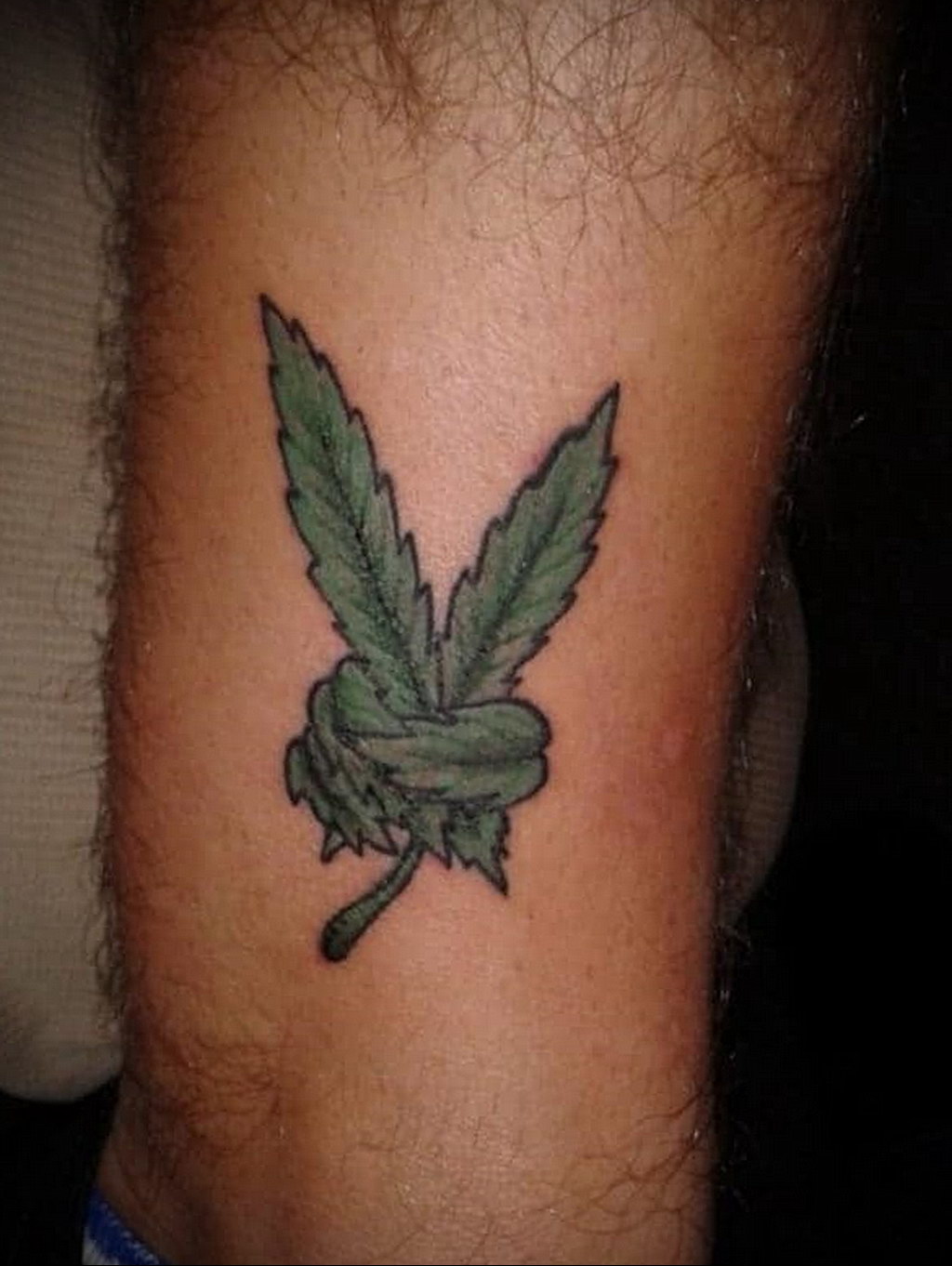 hemp leaf tattoo 30.09.2019 №017 -hemp (MARIJUANA) tattoo- tattoovalue.net