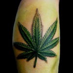 marijuana leaf tattoo 30.09.2019 №026 -hemp (MARIJUANA) tattoo- tattoovalue.net