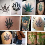 marijuana leaf tattoo 30.09.2019 №003 -hemp (MARIJUANA) tattoo- tattoovalue.net