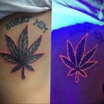 marijuana leaf tattoo 30.09.2019 №005 -hemp (MARIJUANA) tattoo- tattoovalue.net