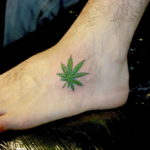 marijuana leaf tattoo 30.09.2019 №028 -hemp (MARIJUANA) tattoo- tattoovalue.net