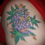 marijuana leaf tattoo 30.09.2019 №030 -hemp (MARIJUANA) tattoo- tattoovalue.net