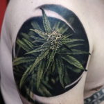 marijuana leaf tattoo 30.09.2019 №035 -hemp (MARIJUANA) tattoo- tattoovalue.net