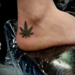 marijuana leaf tattoo 30.09.2019 №040 -hemp (MARIJUANA) tattoo- tattoovalue.net