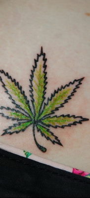 marijuana tattoo 30.09.2019 №022 -hemp (MARIJUANA) tattoo- tattoovalue.net