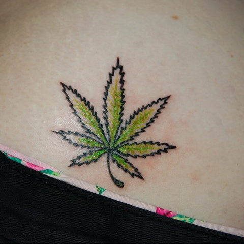 sketch marijuana tattoo 30.09.2019 №002 -hemp (MARIJUANA) tattoo ...