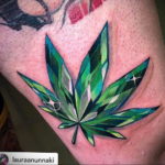 marijuana tattoo 30.09.2019 №007 -hemp (MARIJUANA) tattoo- tattoovalue.net