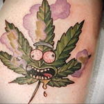 marijuana tattoo 30.09.2019 №008 -hemp (MARIJUANA) tattoo- tattoovalue.net